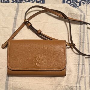 Tory Burch Brown Leather Crossbody Bag